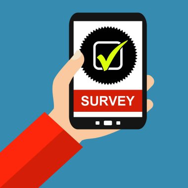 Smartphone: Anket - düz tasarım