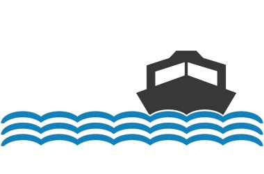 Motorlu tekne ile mavi dalgalar