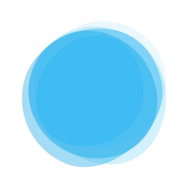 Transparente círculo azul claro — Fotografia de Stock