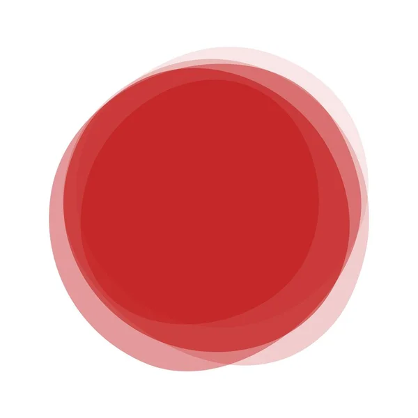 Transparent röd cirkel — Stockfoto