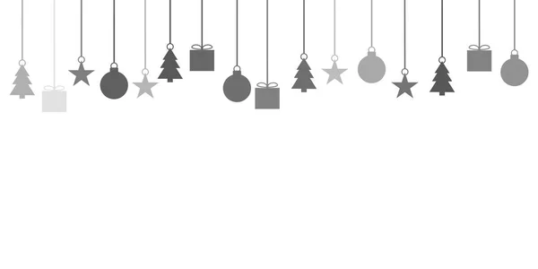 Simple grey christmas decoration