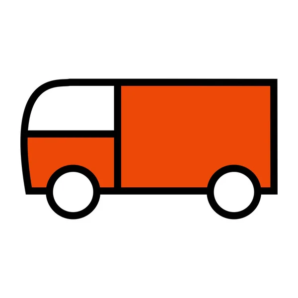 Isolated red Truck icon — Stock Photo, Image