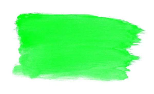 Painted brush texture green — Stock Photo, Image