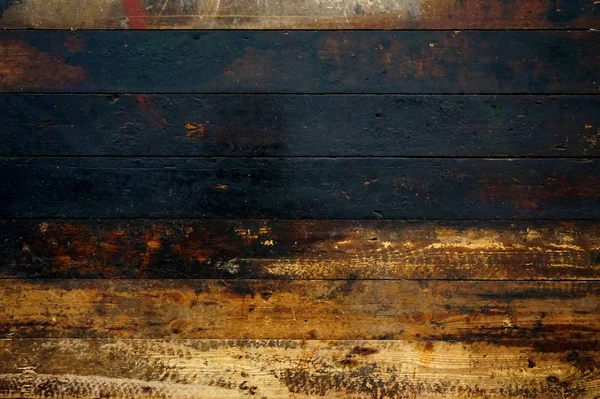 Dirty wooden planks brown and black — Stock Photo, Image