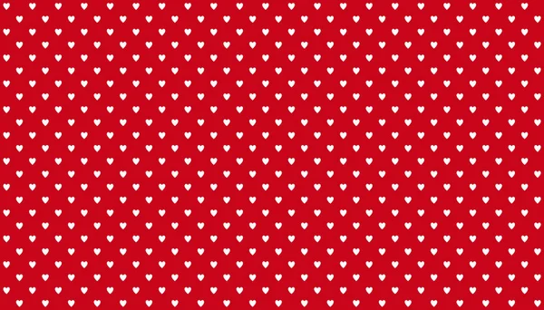 Seamless red background with white hearts — Stock Photo, Image