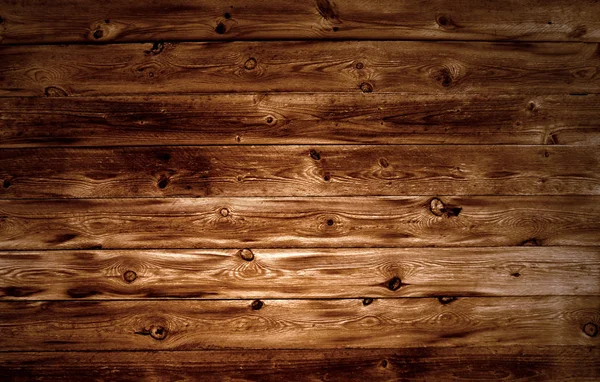 Planches en bois brun foncé — Photo