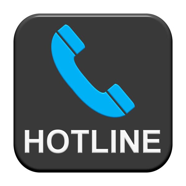 Black blue Button: Hotline