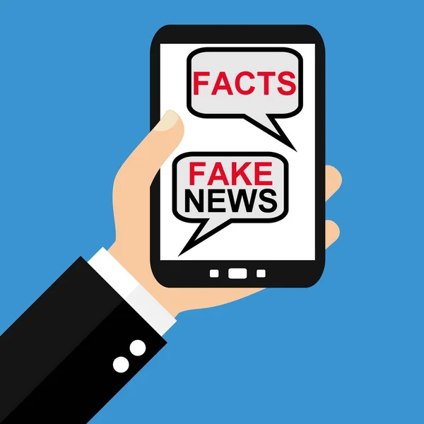 Smartphone: Facts or Fake News - Flat Design