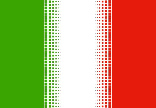 Bandeira italiana com pontos — Fotografia de Stock