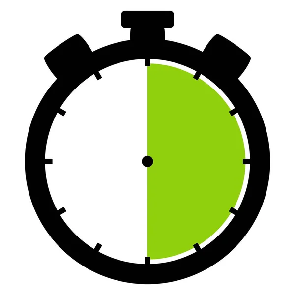Icona del cronometro: 30 minuti 30 secondi o 6 ore — Foto Stock