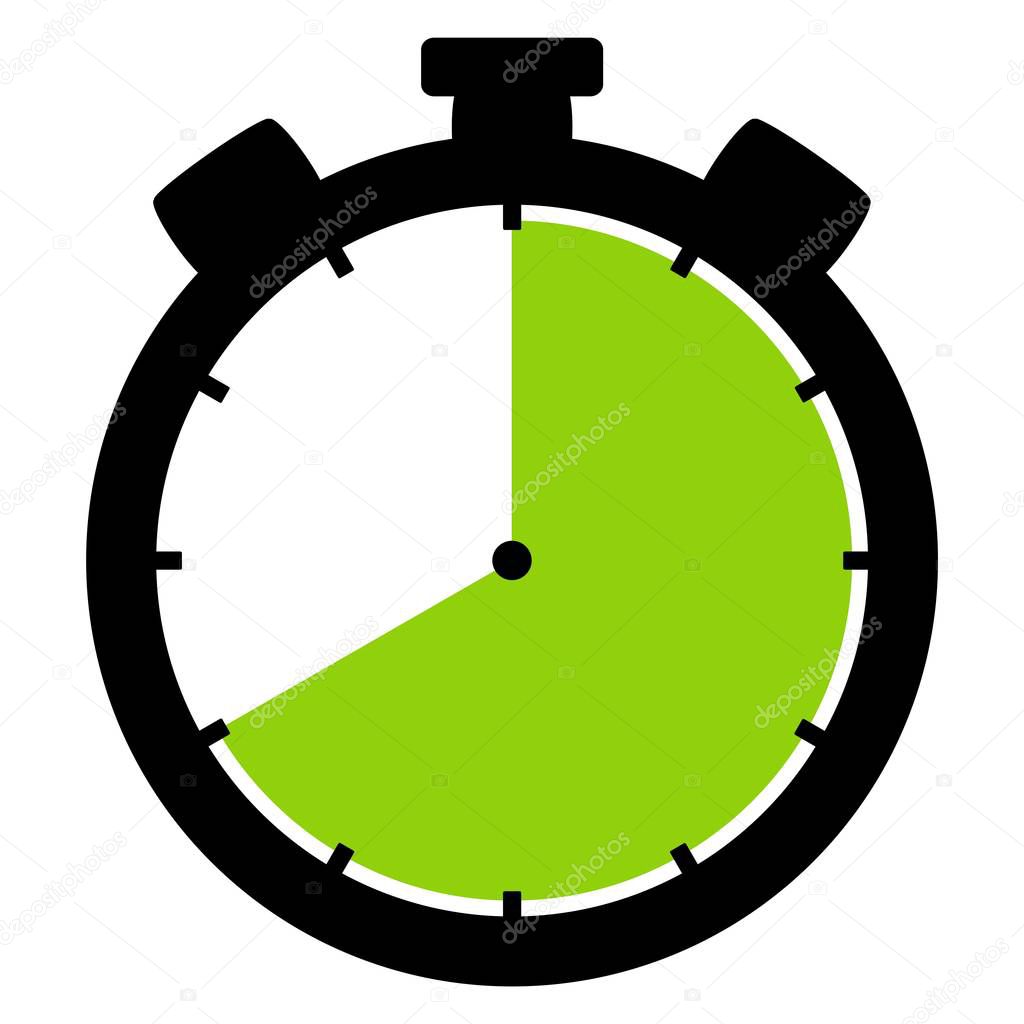 Stopwatch Icon: 40 Minutes 40 Seconds or 8 hours