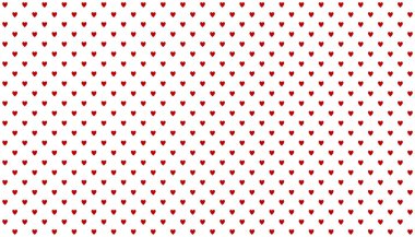 Beyaz arkaplanda kırmızı kalpler