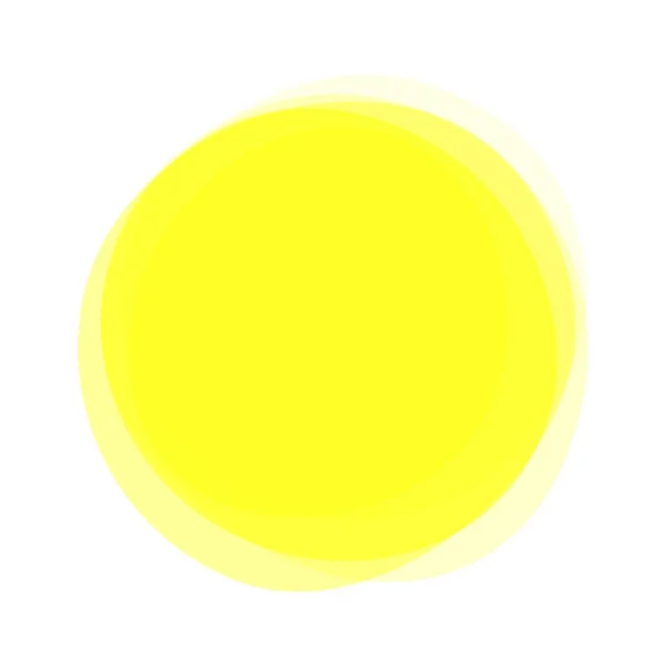 Bouton rond jaune avec niveau transparent — Photo