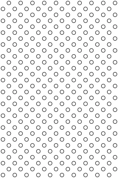 Seamless black circles on white background — Stock Photo, Image