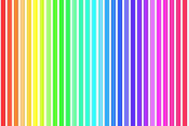 Rainbow çizgili çizgili kartı