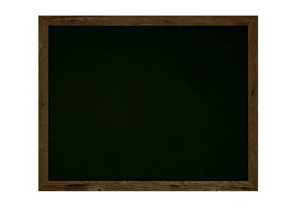 Quadro chalkboard vazio com moldura de madeira — Fotografia de Stock