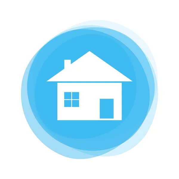 Real Estate on blue Button — Stock Photo, Image