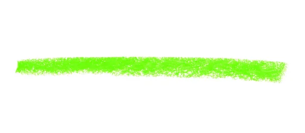 Kreidestreifen mit grüner Farbe — Stockfoto