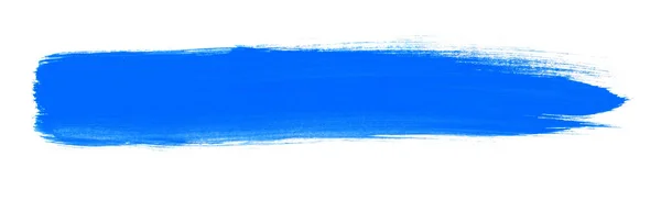 Štětec proužek s modrou barvou — Stock fotografie