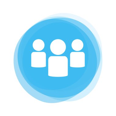 Beyaz grup ışık mavi düğmesini