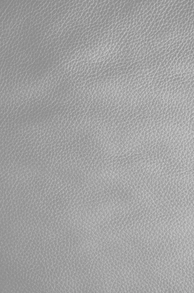 Světle šedé kožené abckground textura — Stock fotografie