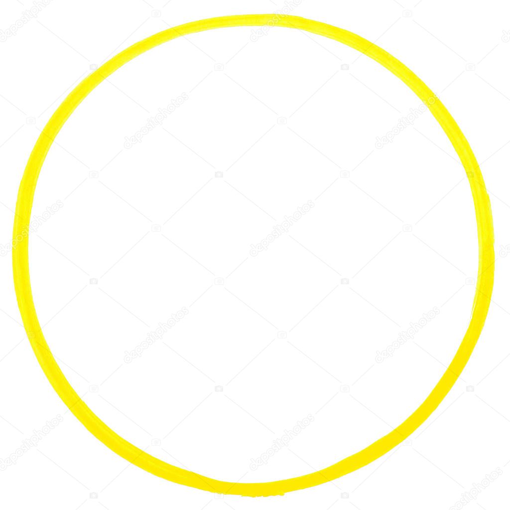 Yellow painted ring