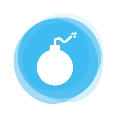 Işık mavi düğme: bomba