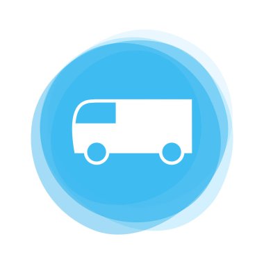 Işık mavi düğme: kamyon