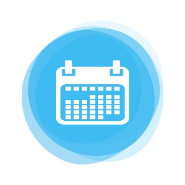 Işık mavi düğme: Takvim