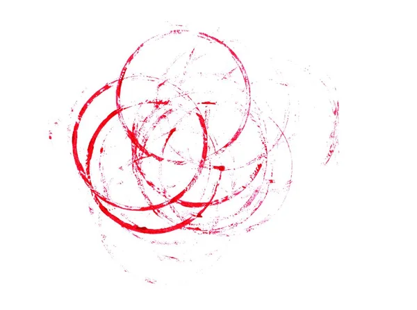 Изолированные красные круги — стоковое фото