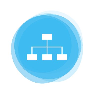 Işık mavi düğme: ağ