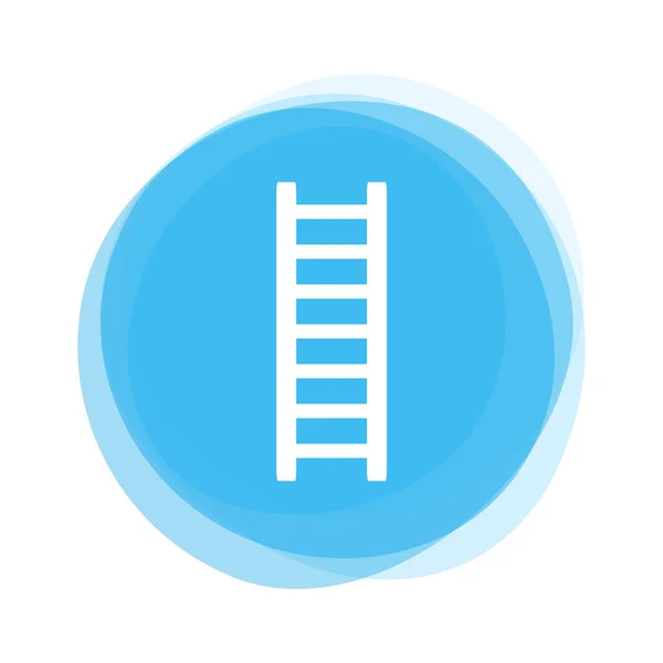 Botão azul claro: Escada — Fotografia de Stock