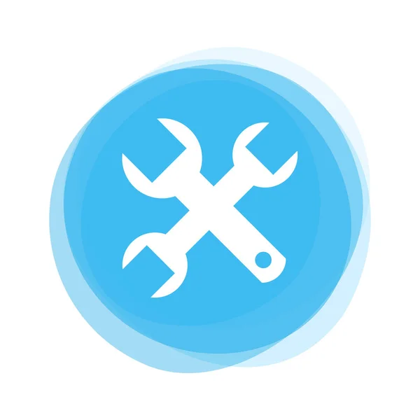 Light blue Button: Tools — Stock Photo, Image