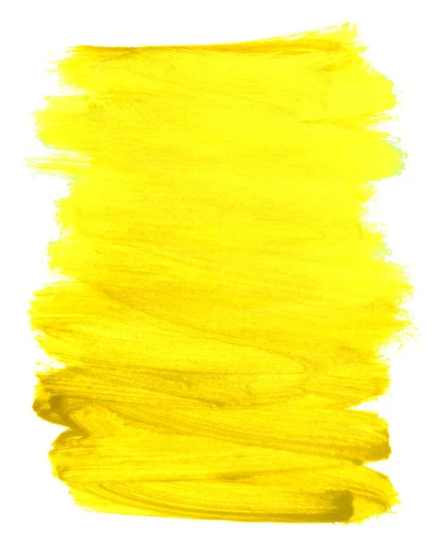 Dirty hand drawn yellow brush texture — Stock Photo, Image