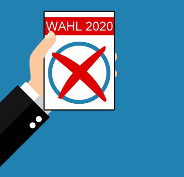 Seçim 2020 Alman Düz Tasarım