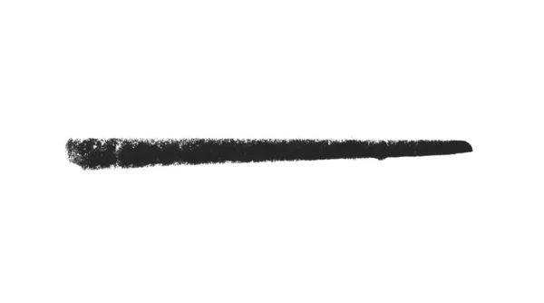 Striscia di gesso con colore nero su sfondo bianco — Foto Stock