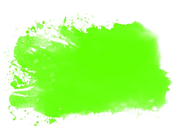 Dirty green paintbrush texture — Stock Photo, Image