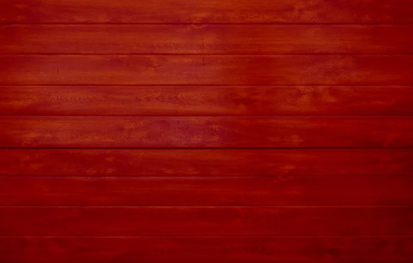 Holzplanken Hintergrund mit roter Farbe — Stockfoto
