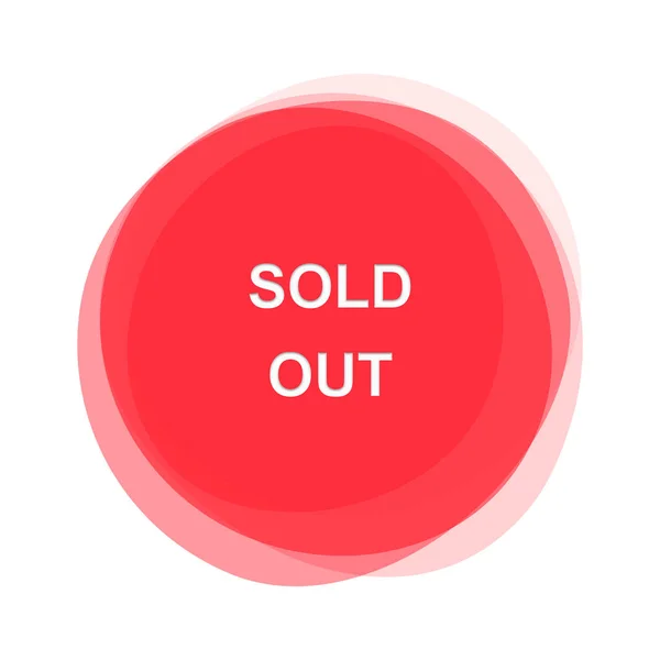 Red Button: Sold Out — Stock Photo, Image