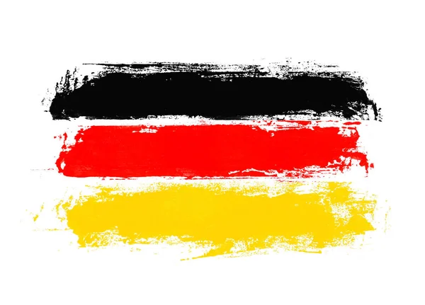 Dirty hand painted flag of Germany — Stock Photo, Image