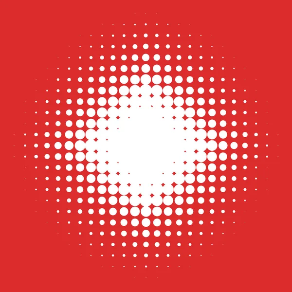 Gradient white dots on red beackground — Stock Photo, Image
