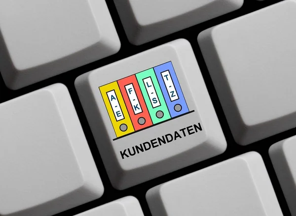 Online klantendocumenten in het Duits — Stockfoto