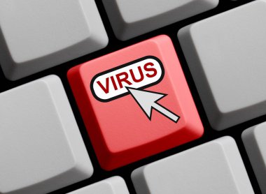 Kırmızı Bilgisayar Klavyesi: Virüs