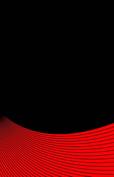 Schwarze und rote Kurven Hintergrund mit Kopierraum — Stockfoto