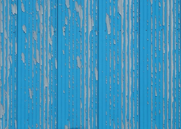 Weathered light blue color on metal wall — Stock Photo, Image