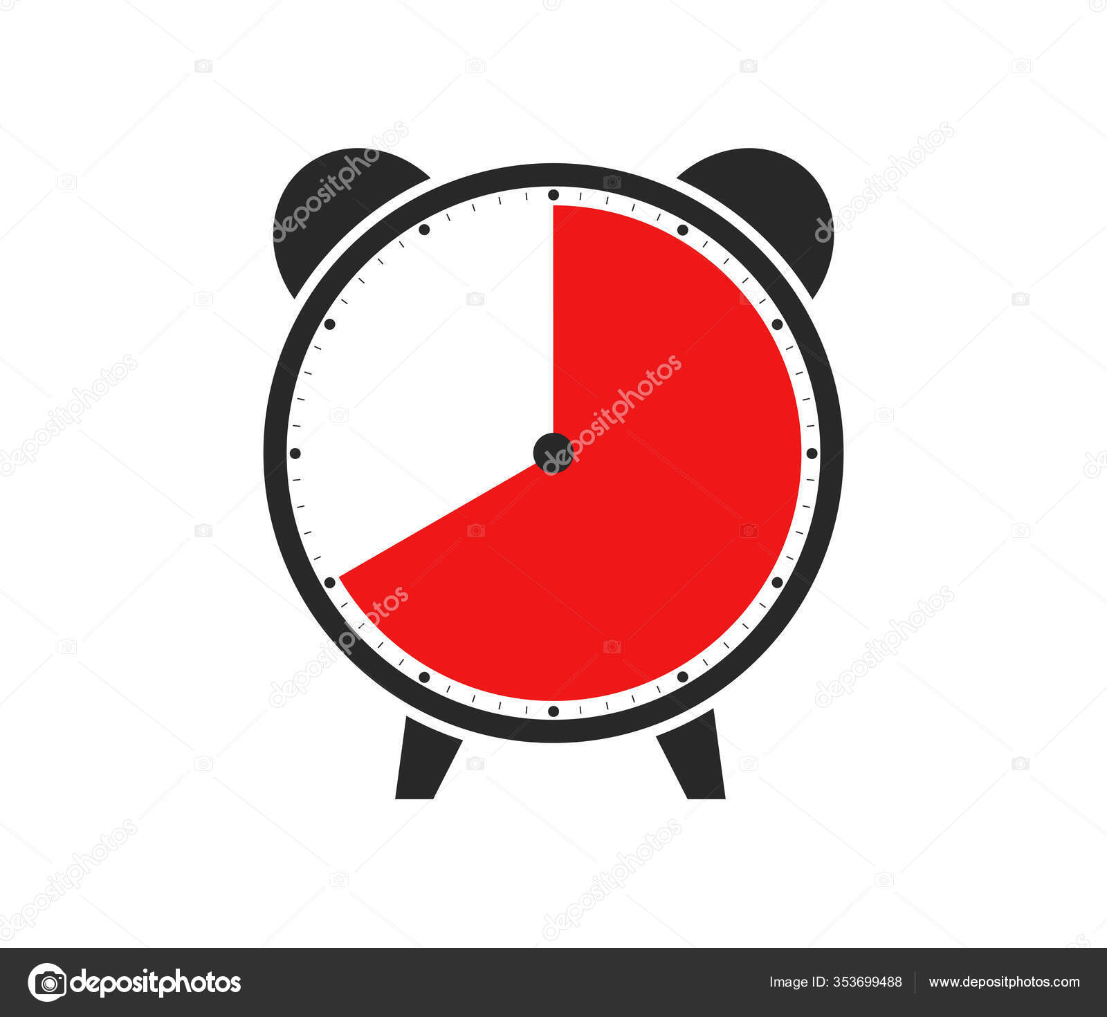 pix Clock With Minutes Showing https depositphotos com 353699488 stock photo black red icon watch alarm html