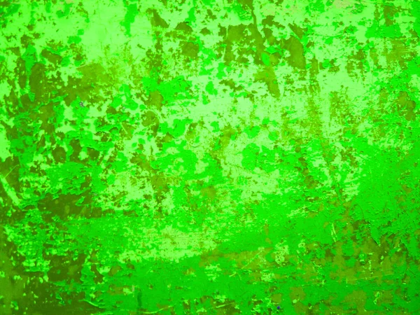 Parete Sporca Intemperie Con Vecchi Colori Verdi — Foto Stock