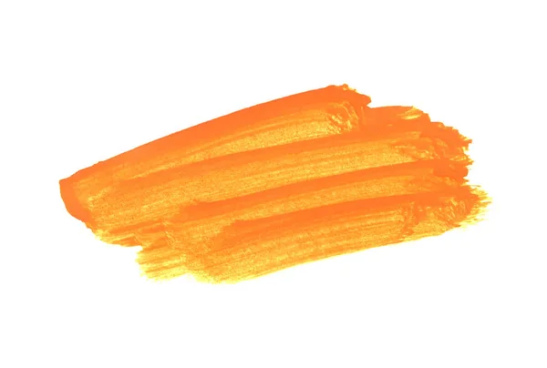 Konsystencja Tła Pędzla Pomarańczowym Kolorze Żółtym — Zdjęcie stockowe
