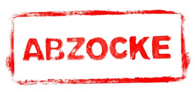 Banner 'ı Sil: Almanca şablon yazılı kırmızı kauçuk çerçeve