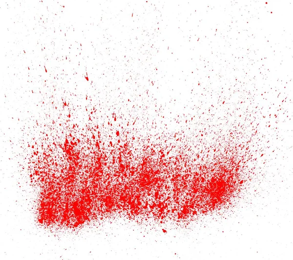 筆や落書きで作られた白い背景に赤い色のスプラッシュ — ストック写真